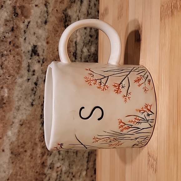 Anthropologie Other - Anthropologie DAGNY MONOGRAM MUG Letter “S” Wildflower Flowers Coffee Cup